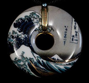 Hokusai pendant : The Great Wave of Kanagawa