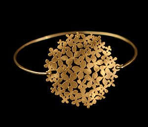 Brazalete Klimt : Jardn de flores (dorado)