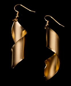 Earrings Man Ray : Lampshade (gold)