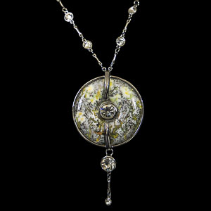 Vincent Van Gogh Lavallire necklace : The almond tree (argent)