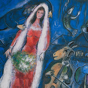 Affiche Marc Chagall : La Marie, 1950