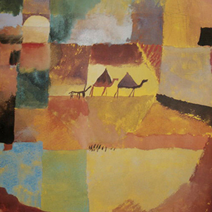 Affiche Paul Klee : Deux dromadaires et un ne, 1919
