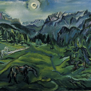 Oskar Kokoschka, Tre Croci, Dolomite Landscape