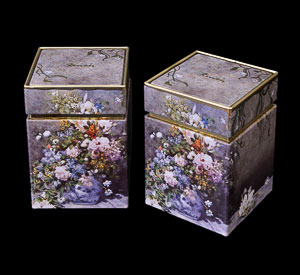 Set de 2 Cajas a t Auguste Renoir : Flores de primavera