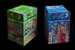 Set of 2 Tea boxes Rizzi : City Birds & Crosstown Traffic
