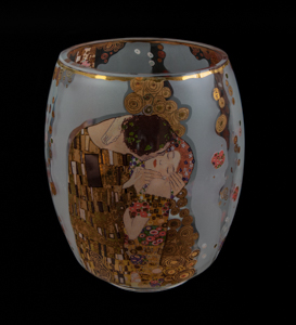 Gustav Klimt tealight holder, The kiss