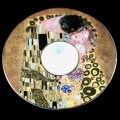 photophore en porcelaine Gustav Klimt, Le baiser