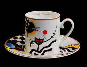 Tasse  caf Kandinsky : Accords opposs