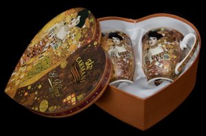 Carmani : Duo de Mugs Gustav Klimt bote coeur : Adle Bloch