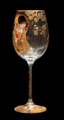 Verre  vin Klimt : Le baiser (Carmani), dtail n2
