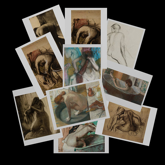 Edgar Degas postcards (n1)