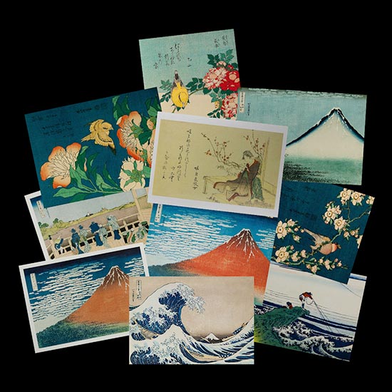 Hokusai postcards (n1)