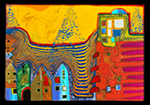 Hundertwasser postcard n10