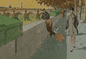Carte postale de Andr Juillard : Tour Eiffel du quai de la Mgisserie