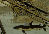 Carte postale de Andr Juillard : dans la tour engloutie