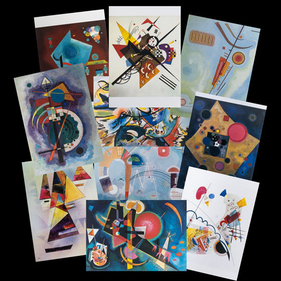 13 Cartes postales Kandinsky (Lot n1)