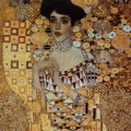 Gustav Klimt double-fold card : Adle Bloch Bauer