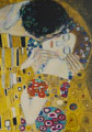 Gustav Klimt postcard : The kiss (dtail)