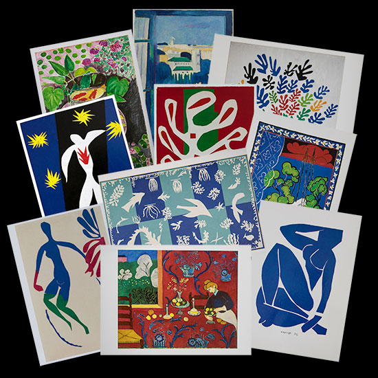 10 Cartes postales Henri Matisse (Pochette n1)