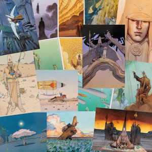 15 postcards of Jean Giraud, Moebius (Sleeve n3)