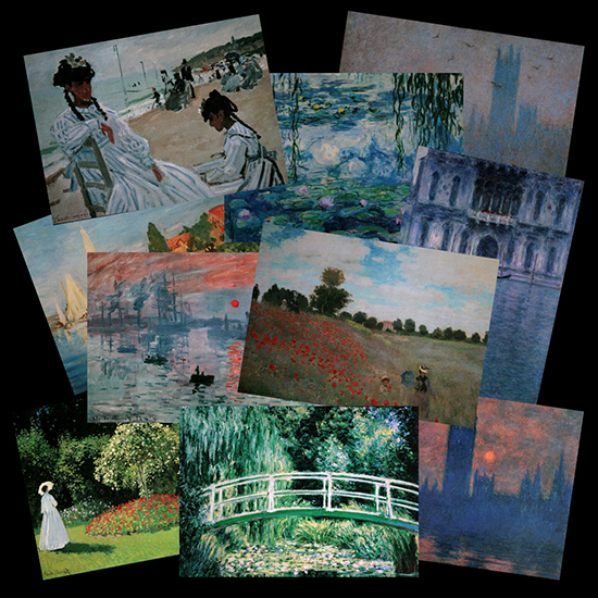 13 Cartes postales Claude Monet (Lot n1)