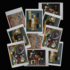 Bustina di 10 cartoline doppie Picasso (n4)