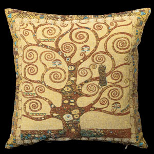 Gustav Klimt cushion cover : The Tree of Life