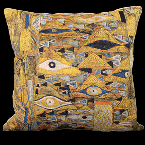 Gustav Klimt cushion cover : Frise Stoclet (Patchwork)