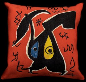 Joan Miro cushion cover : Femmes Oiseaux