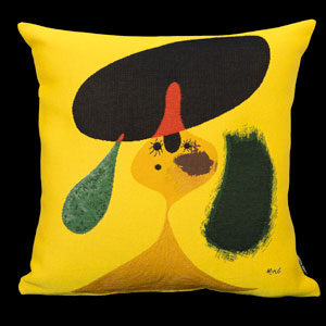 Joan Miro cushion cover : Portrait of a Young Girl (1935)