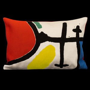 Joan Miro cushion cover : Taps de Tarragona (1970)