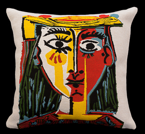 Fodera di cuscino Pablo Picasso : Donna al cappello