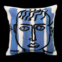 Artistic cushions after De Castelbajac