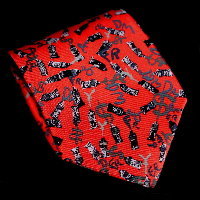 Cravatta in seta Arman, Currency (rosso)