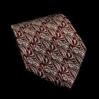 Raoul Dufy silk tie, Leaves and Waves (red)