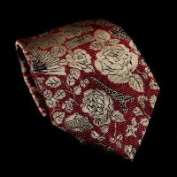 Raoul Dufy silk tie, Paris (red)