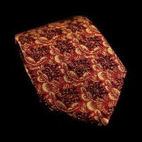 Cravatta in seta Lonard De Vinci, Tartarughe (rosso)