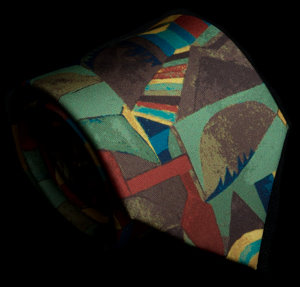 Cravatta in seta Paul Klee, Jardin du Temple