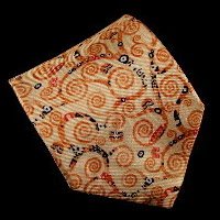 Corbata de seda Gustav Klimt, El rbol de la vida (Oro)