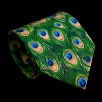 Tiffany Silk Tie, Peacock