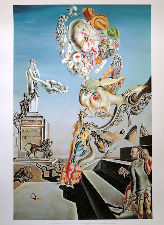 Affiche Salvador Dali : Le Jeu Lugubre, 1929