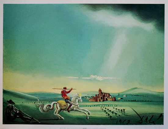 Salvador Dali poster print, Saint George and the Dragon, 1944