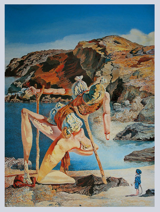 Salvador Dali poster print, The Spectre Of Sex Appeal, 1932