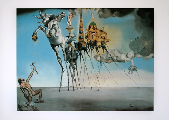 Affiche Salvador Dali : La tentation de saint Antoine, 1946