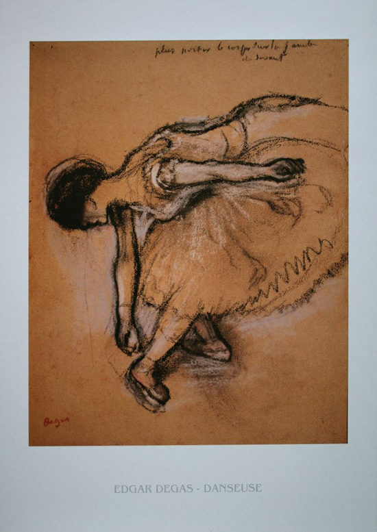 Stampa Edgar Degas, Ballerina
