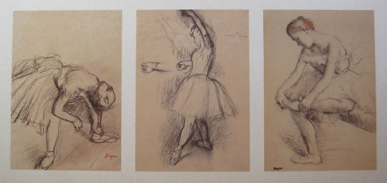 Affiche Edgar Degas : Danseuses
