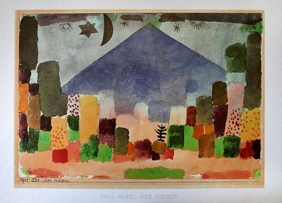Paul Klee poster, Der Niesen, 1915