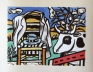Fernand LEGER lithographie : La chaise