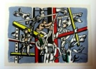 Fernand LEGER lithographie : Les constructeurs