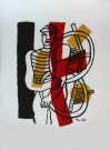 Fernand LEGER lithographie : Le cycliste